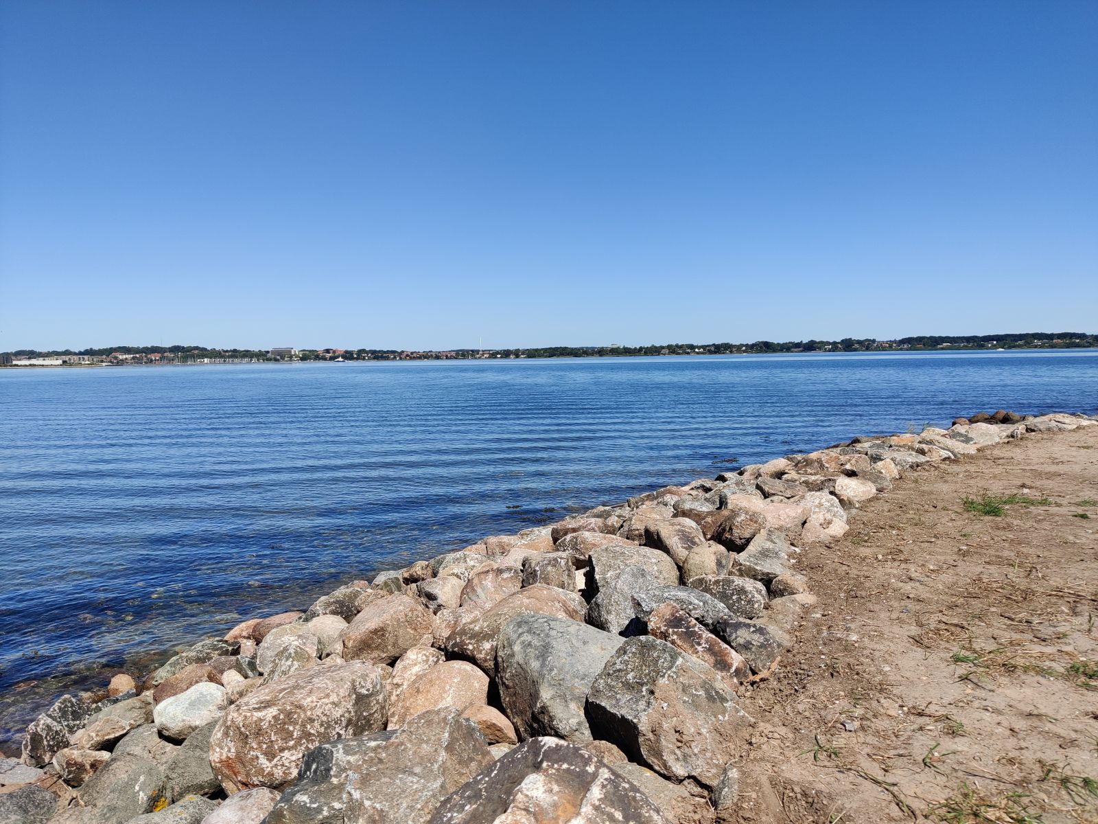 Stensætning ved enden af stenmollen