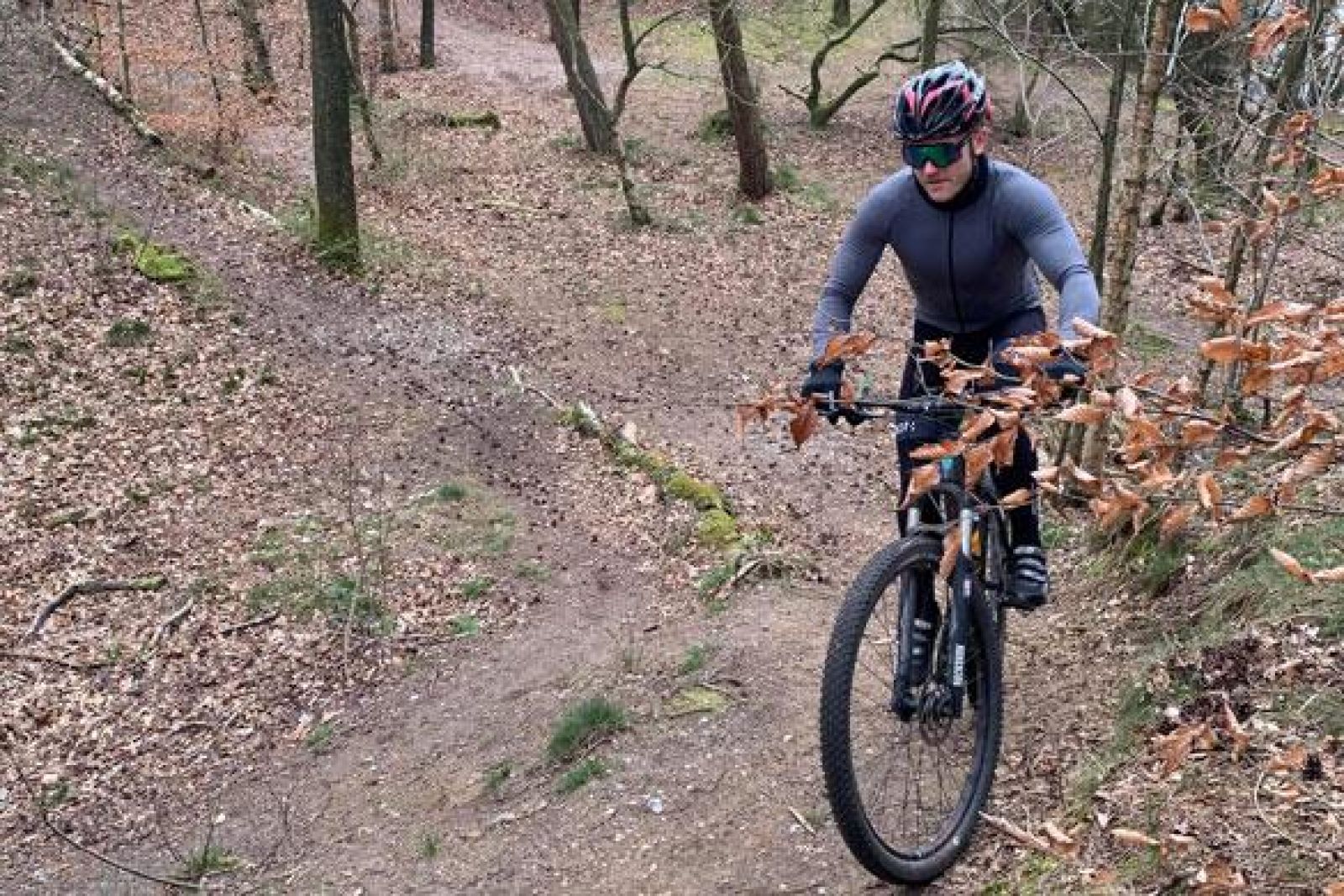 Adgangssti til Vibæk Mountainbikerute