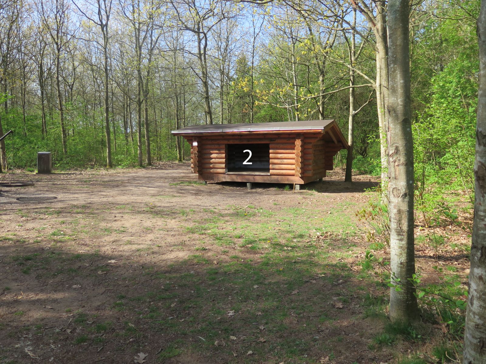 Foto af shelter 2 ved Tvis Kloster Kanoplads