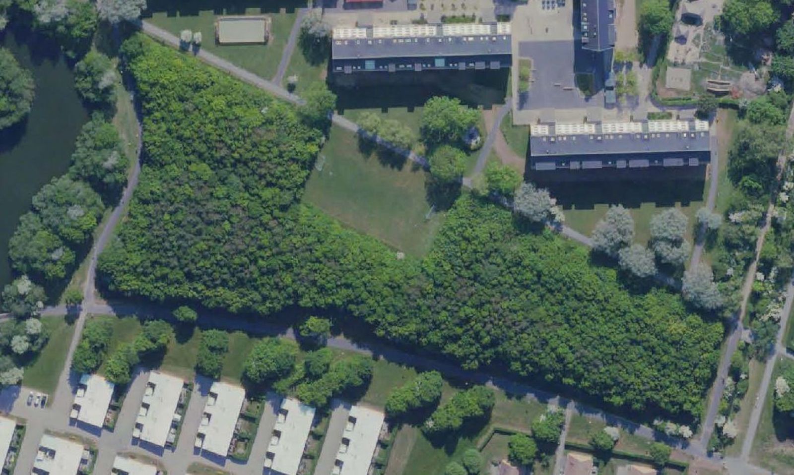 Luftfoto af boldbane