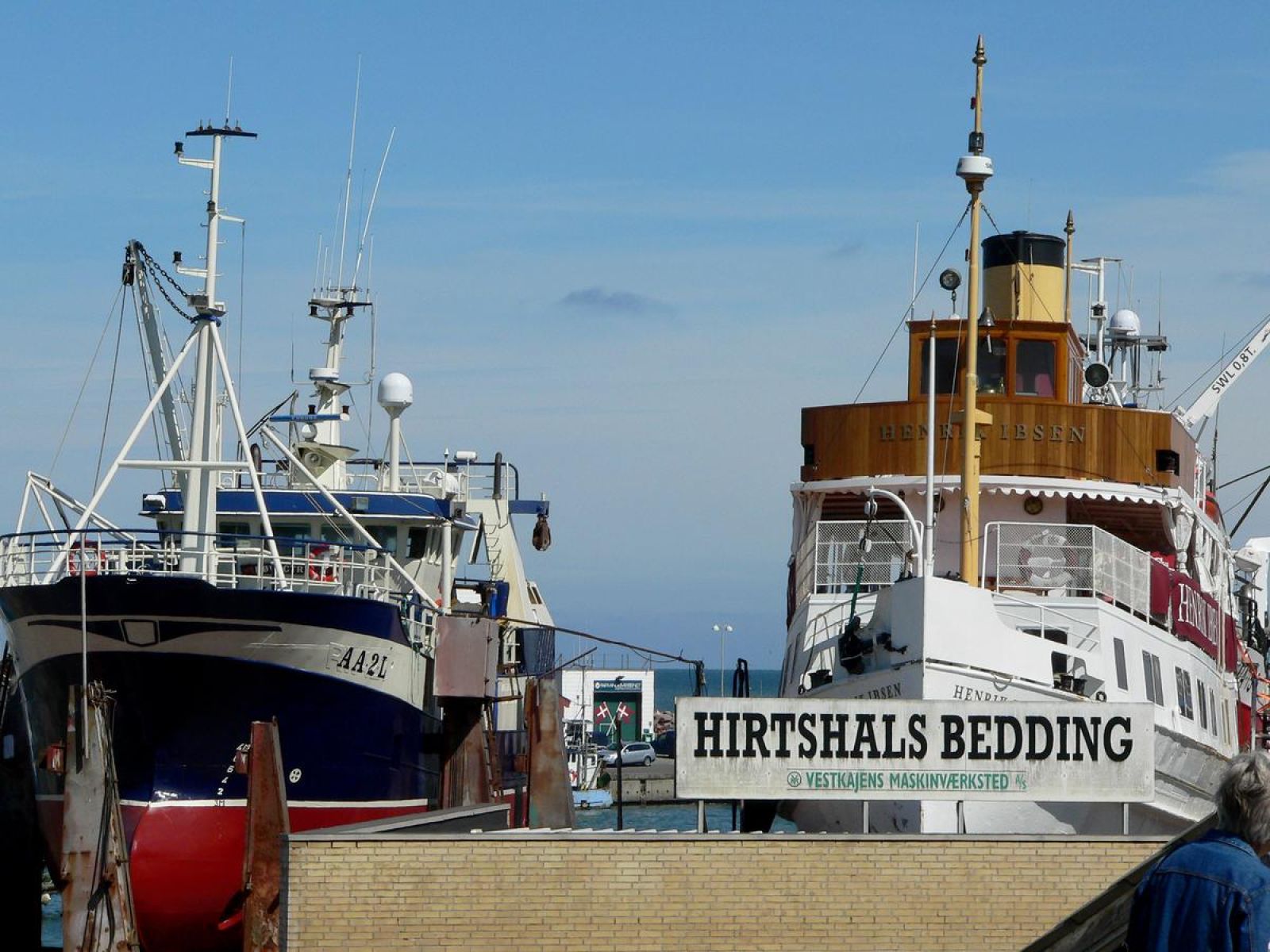 Hirtshals Bedding hvor skibe bliver repareret.