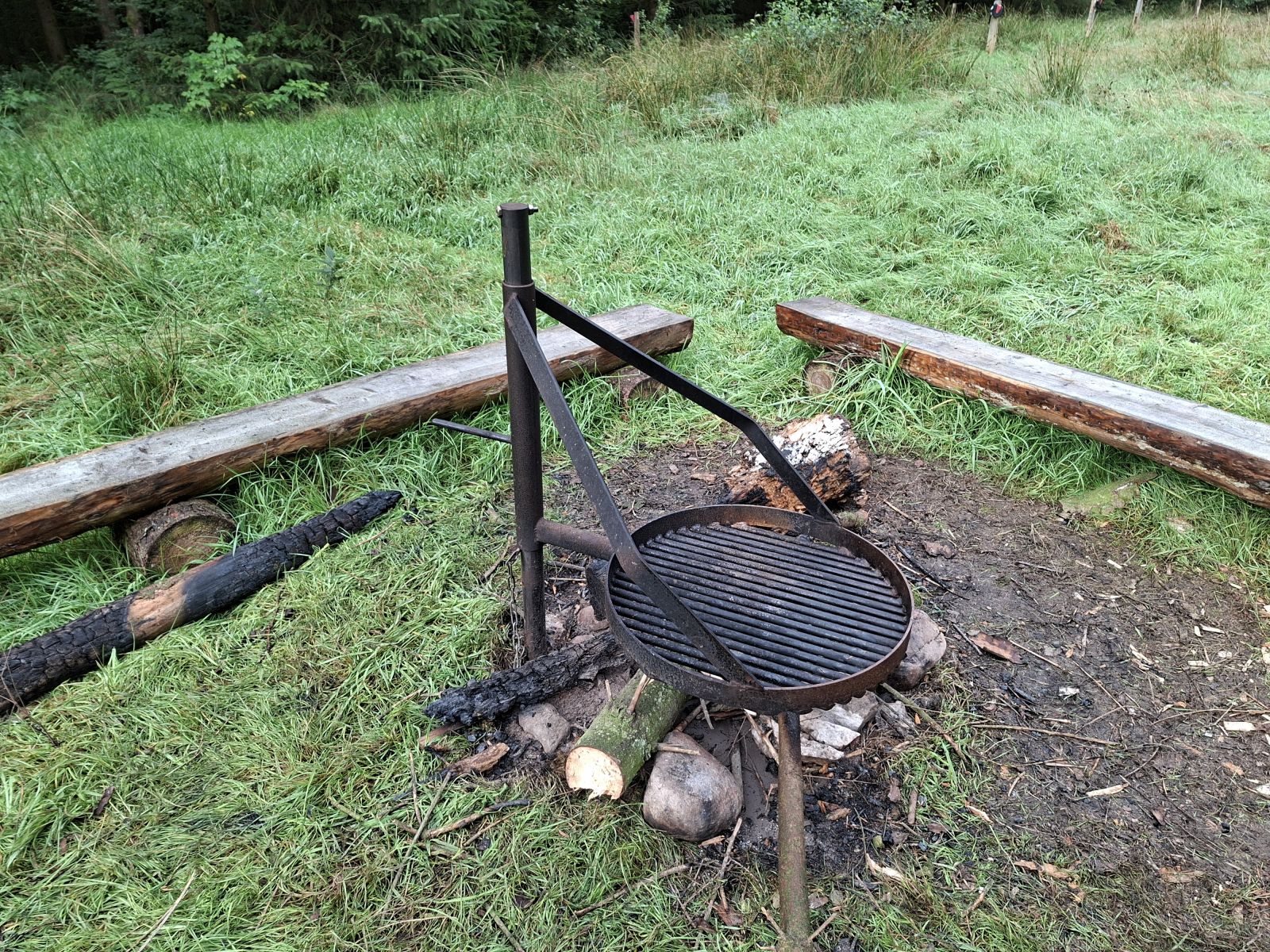 bålplads med grill