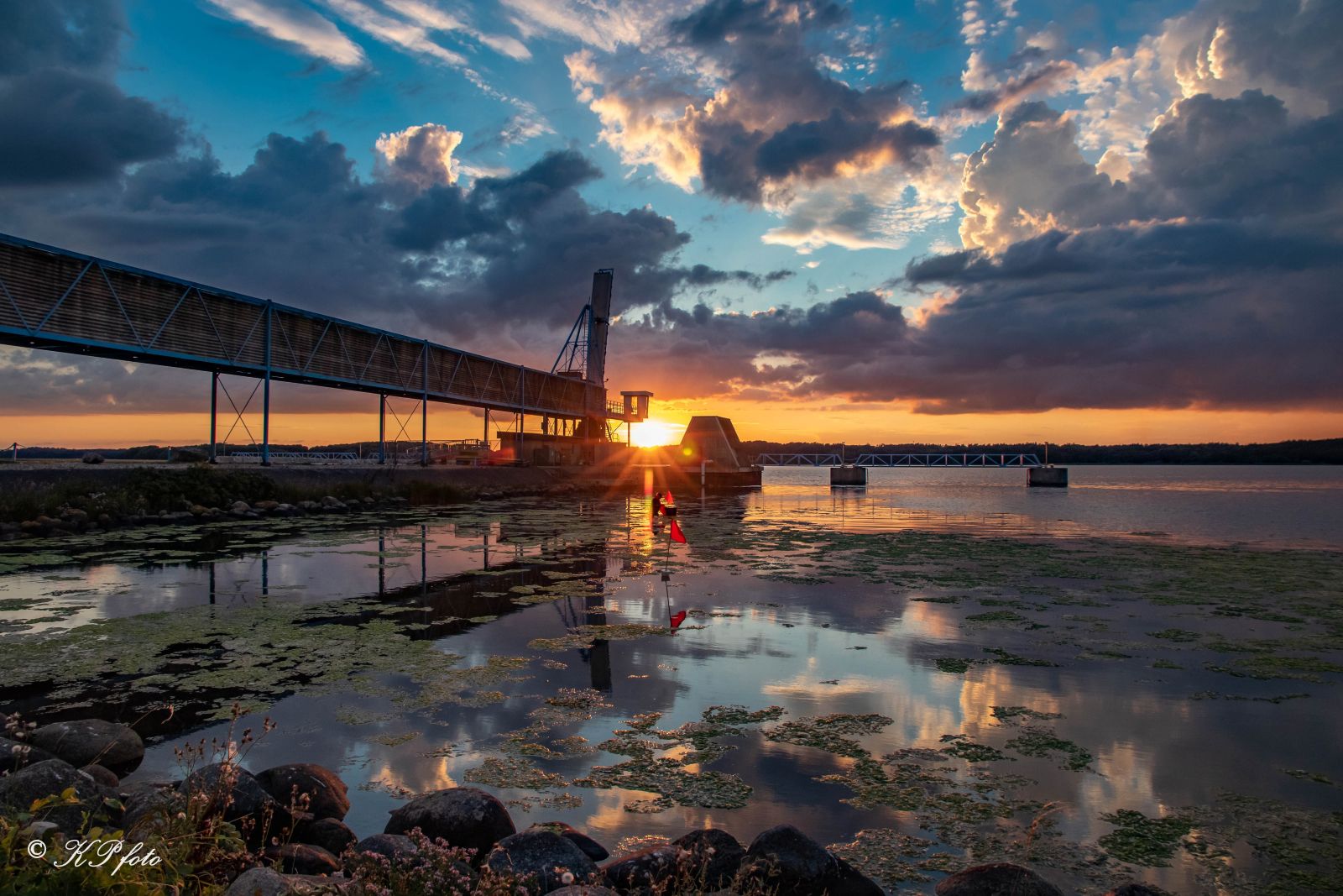 Solnedgand ved Saltfabrikken