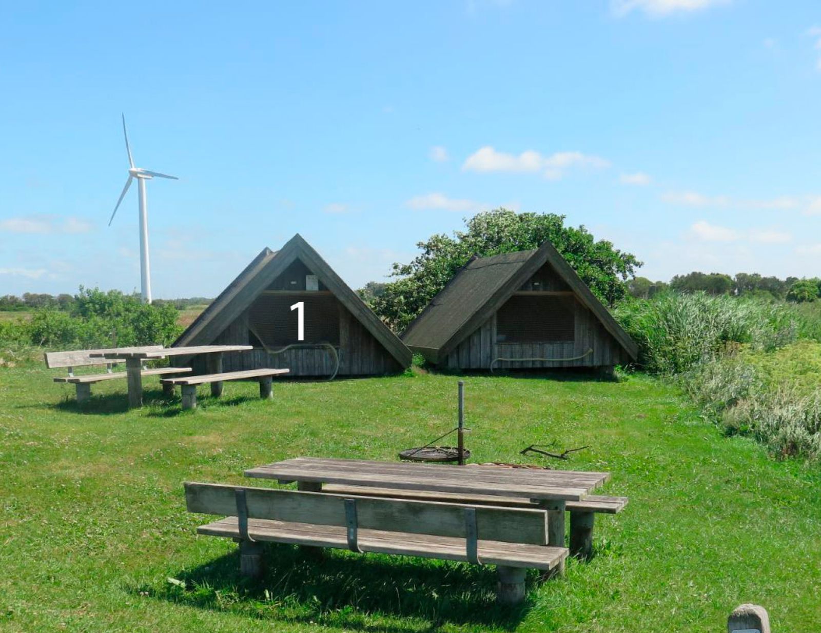 Foto af shelter 1 ved Kytterup Havn