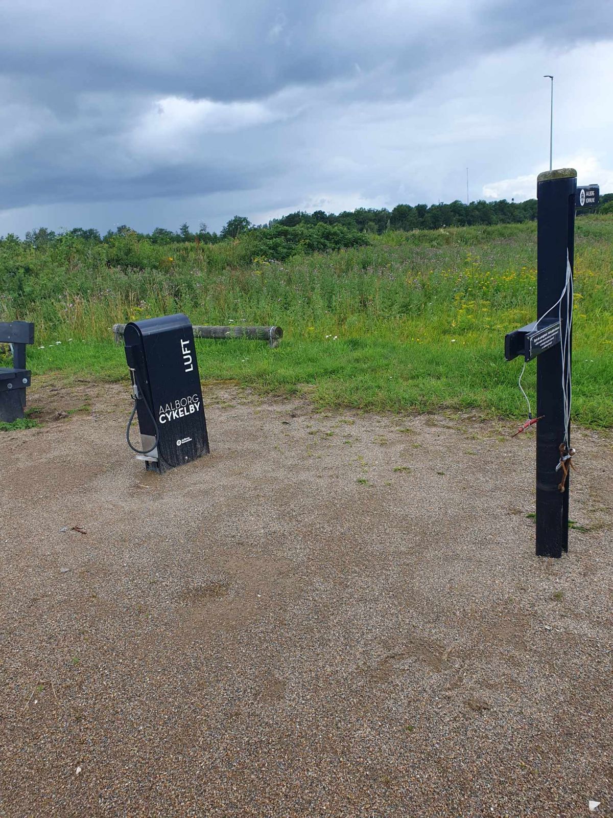 Det er muligt at låne værktøj til cykel og pumpe dæk