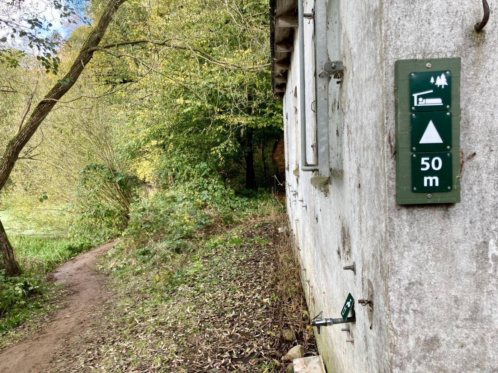 Sti til shelter plads