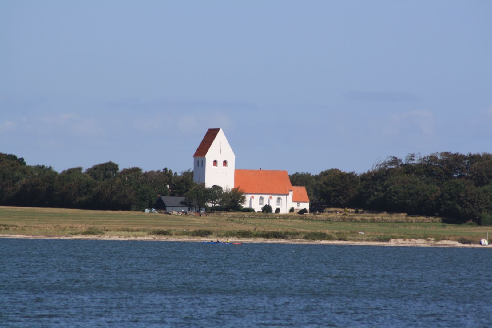 Udsigt til Jegindø Kirke