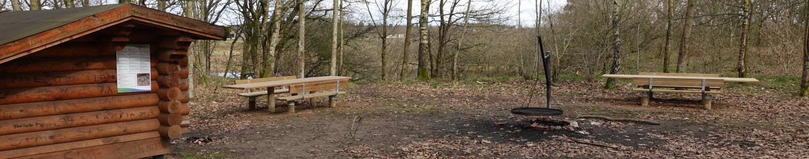 Foto der viser shelterplads ved Tvis Kloster