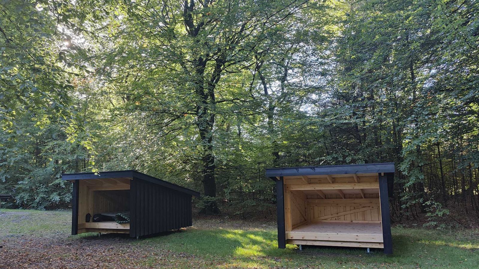 De to shelters ved Urskoven, Rold Skov