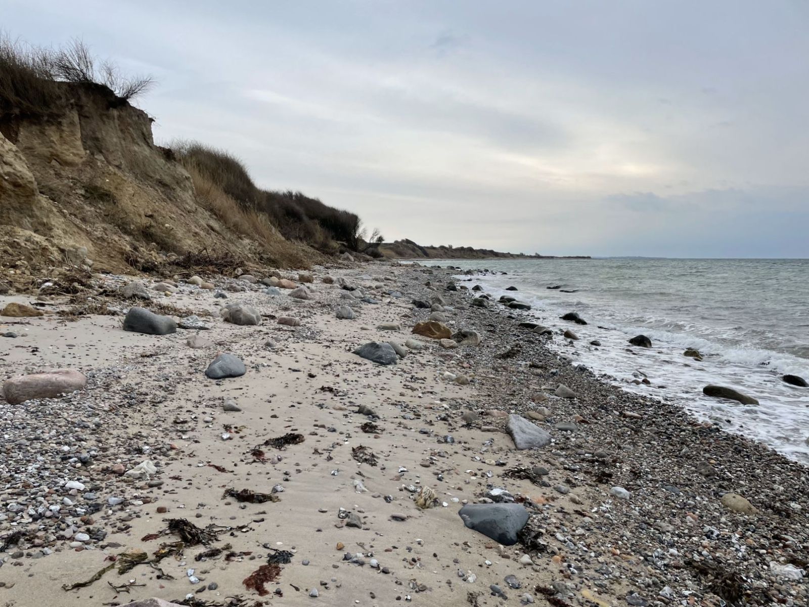 Turen langs stranden på sydsiden